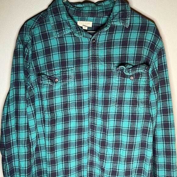 Green/blue flannel - Picture 3 of 3